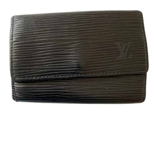 Louis Vuitton black Epi leather key holder CA0916 authentic with coa