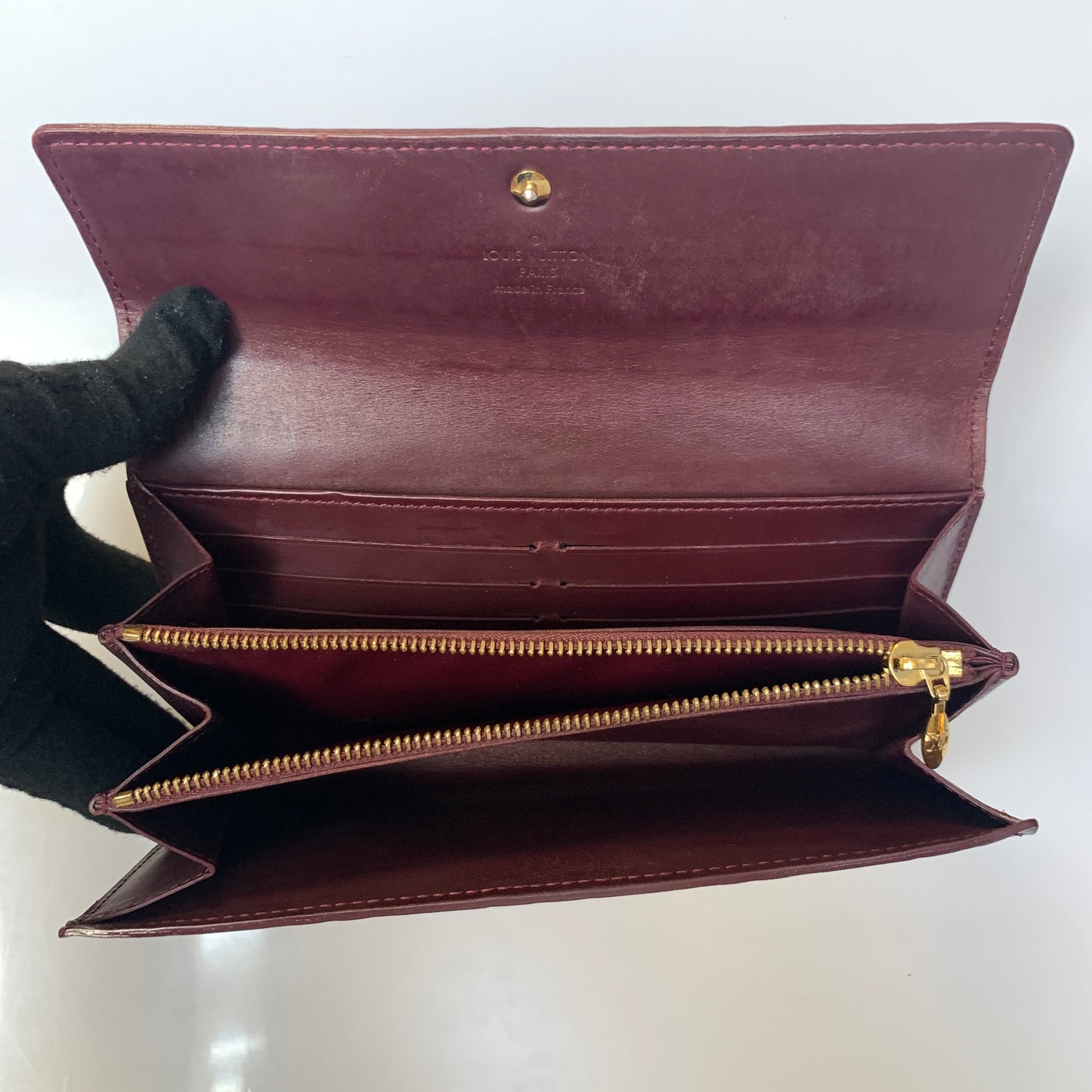 Louis Vuitton monogram vernis long wallet TS4111 Authentic with COA