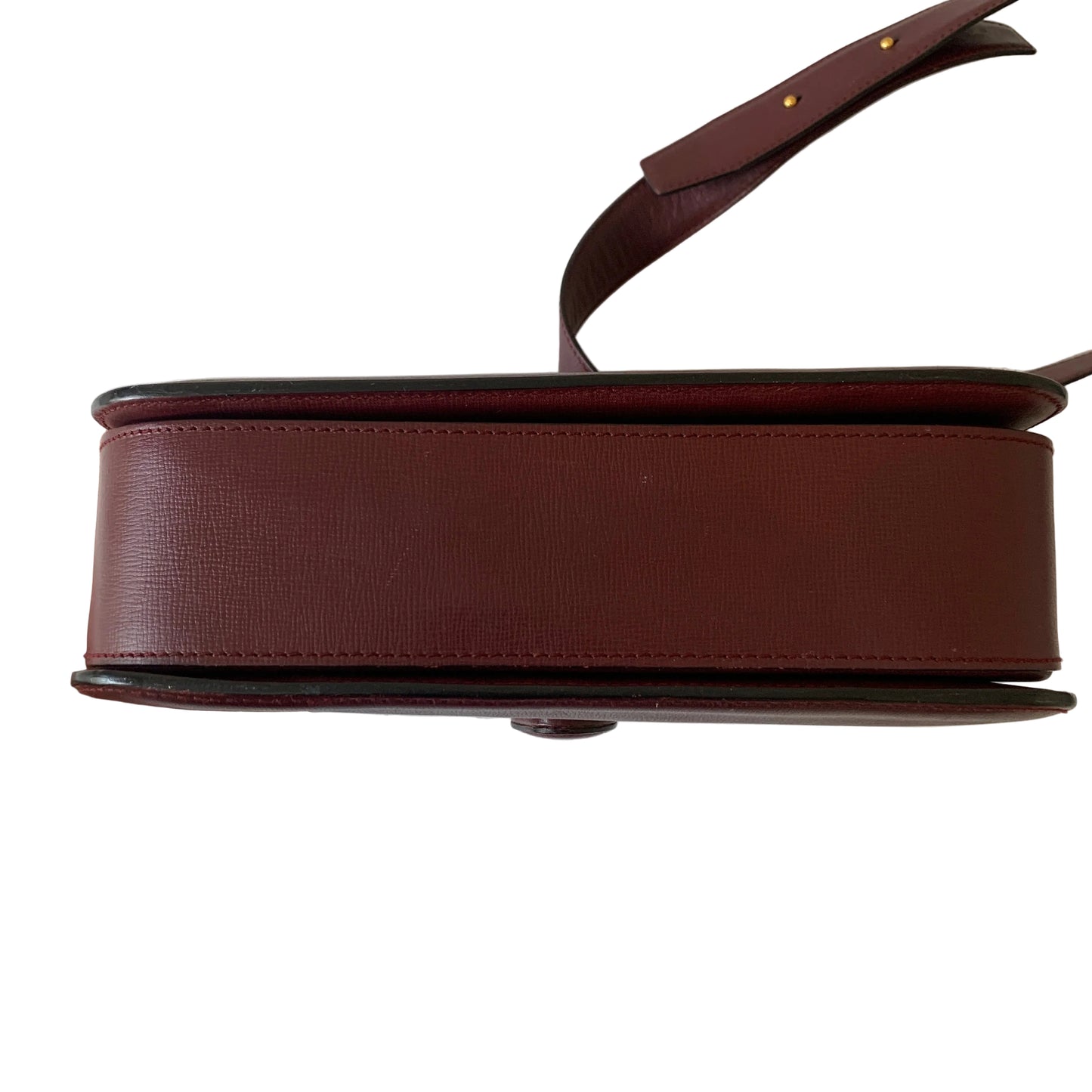 Cartier burgundy leather  shoulder crossbody bag authentic with COA