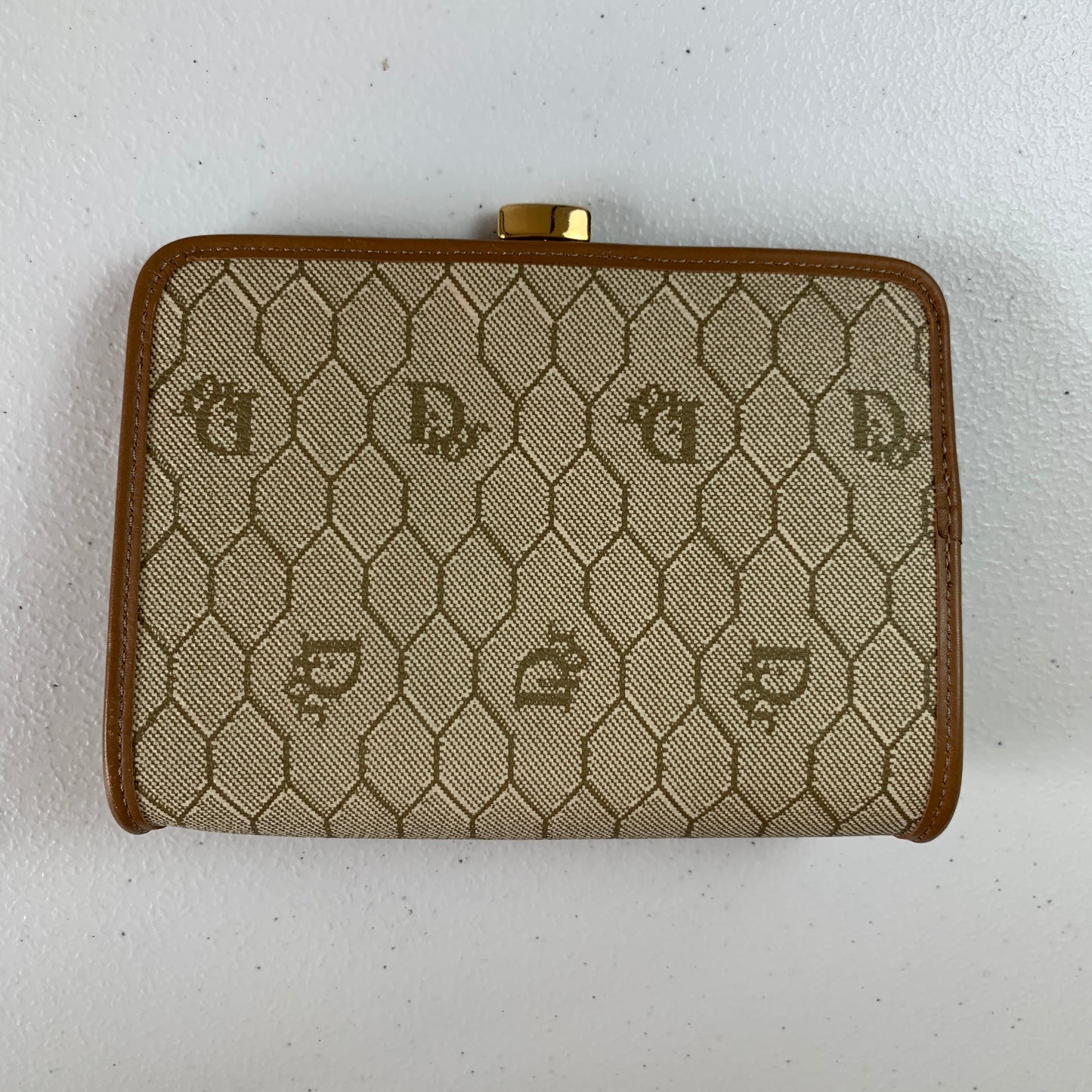 Christian Dior honeycomb Wallet pouch authentic with COA