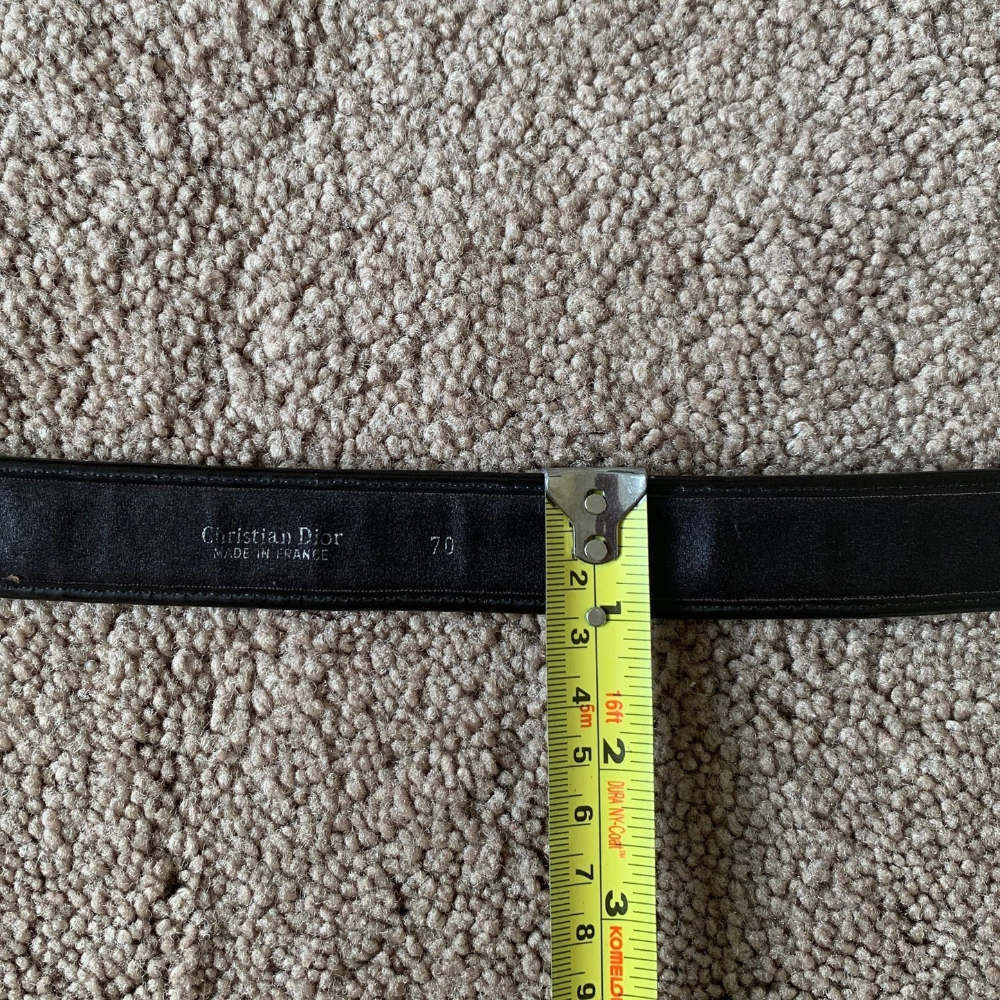 Authentic Christian Dior women's 70 cm 28 inch Brown trotter Belt Vintage