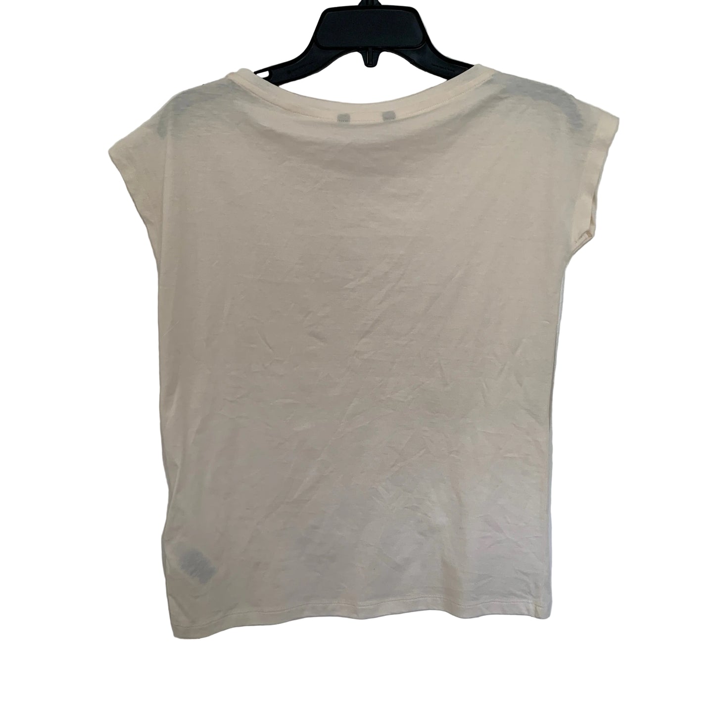 Lauren Ralph Lauren Women’s NWT cream logo cotton t shirt size XS petite