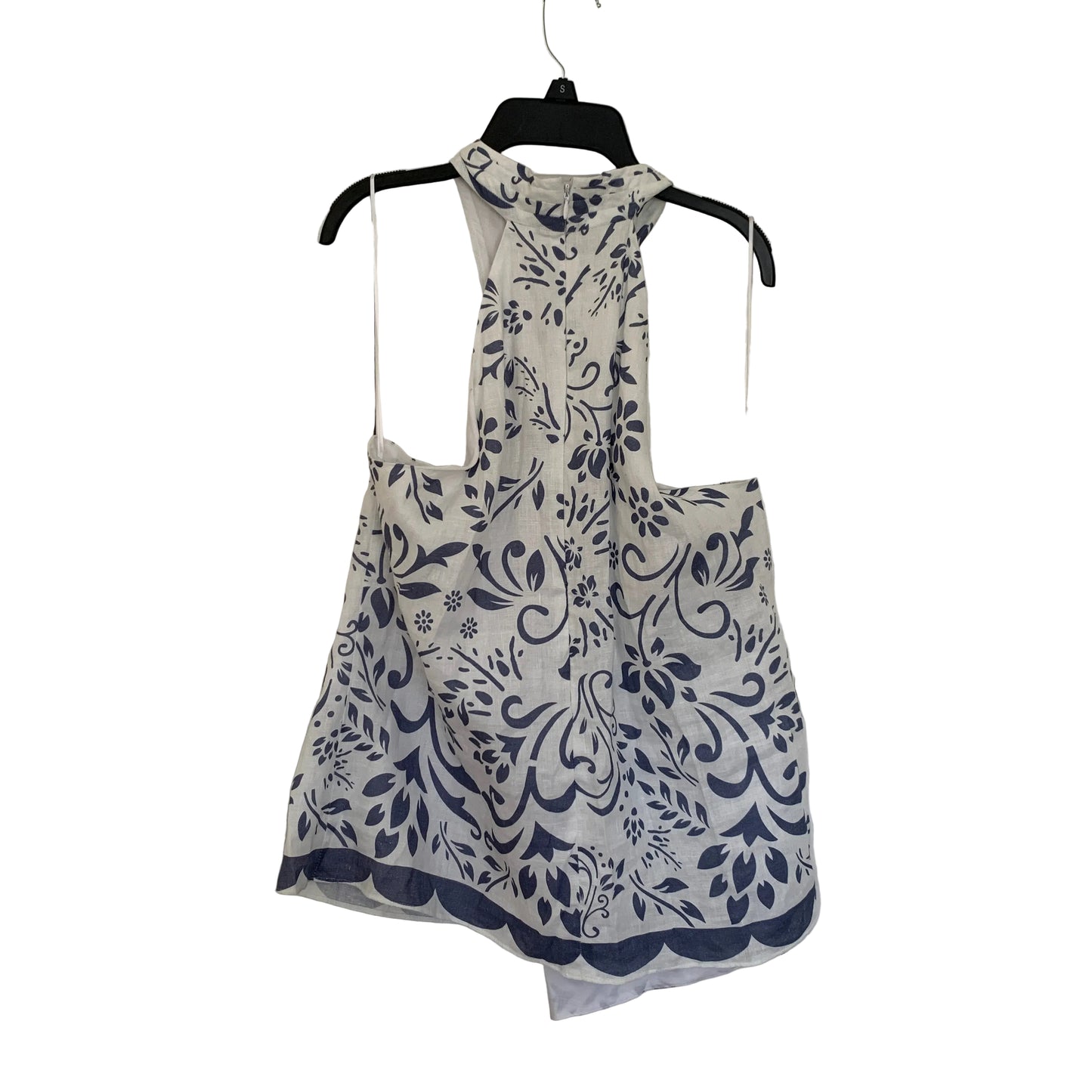 Lauren Ralph Lauren women’s NWT white blue printed linen tank size XL