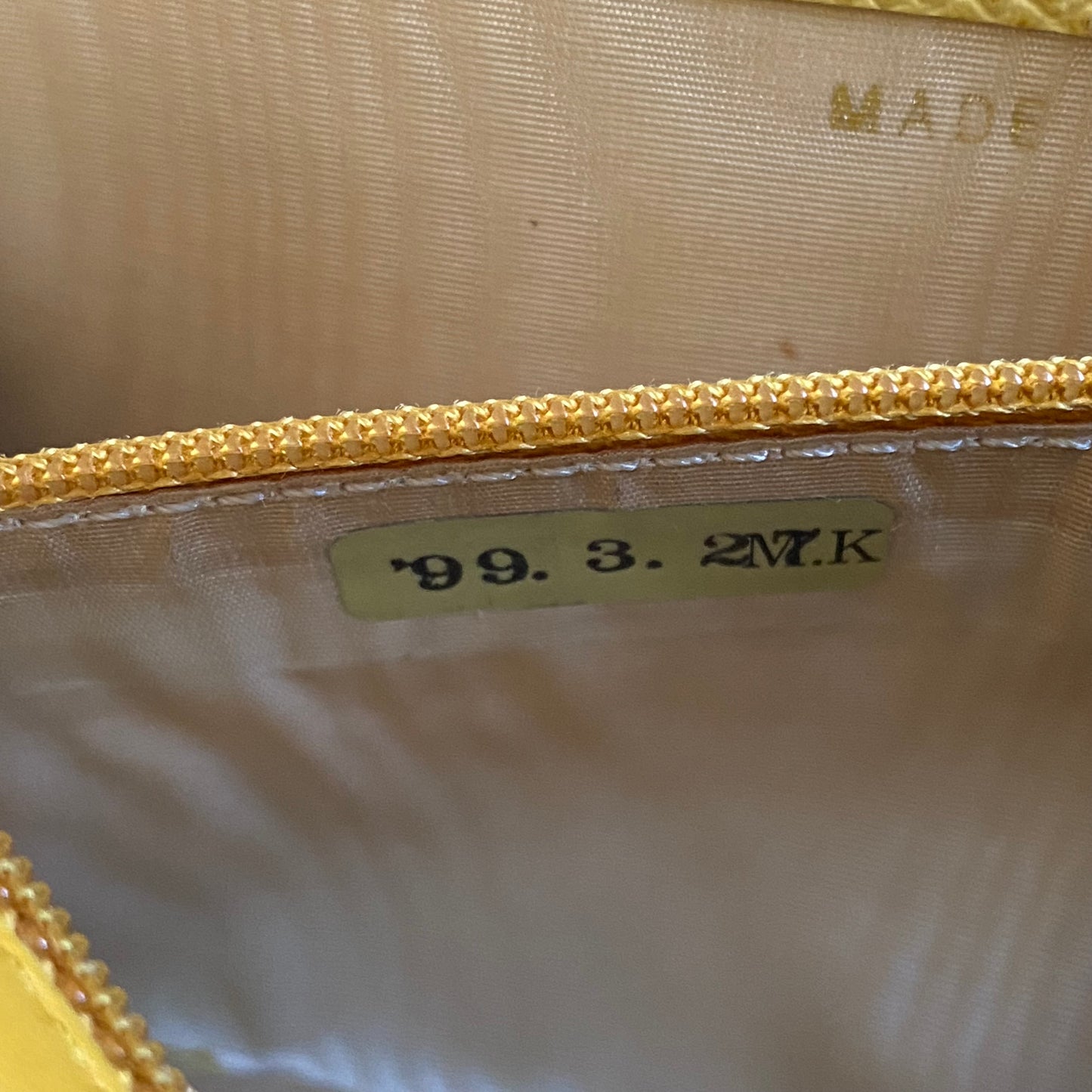 Chanel CC mark yellow leather wallet authentic with coa