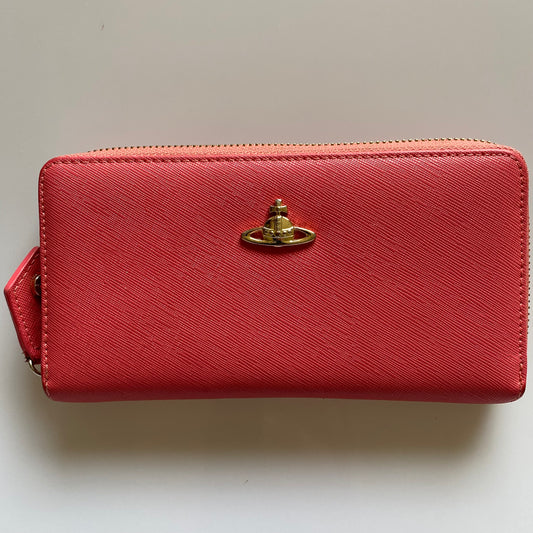 Vivienne Westwood oink leather long wallet Authentic with COA 7.5x4