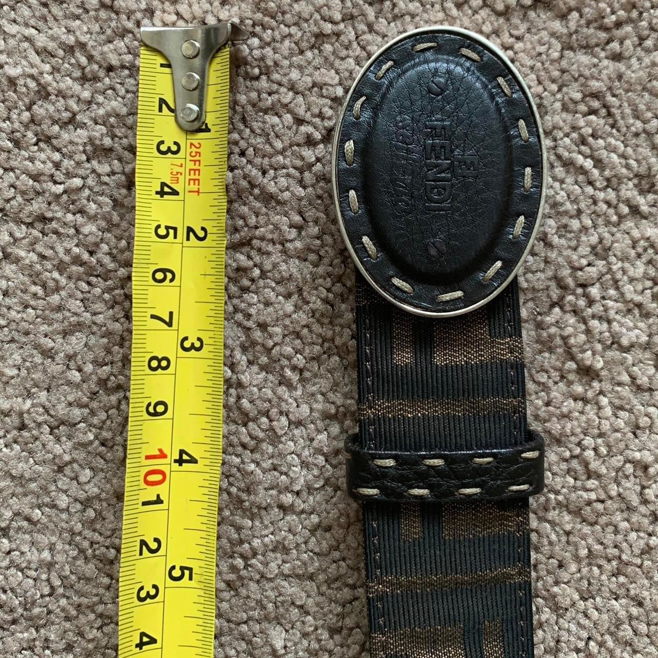 Authentic FENDI zucca monogram belt