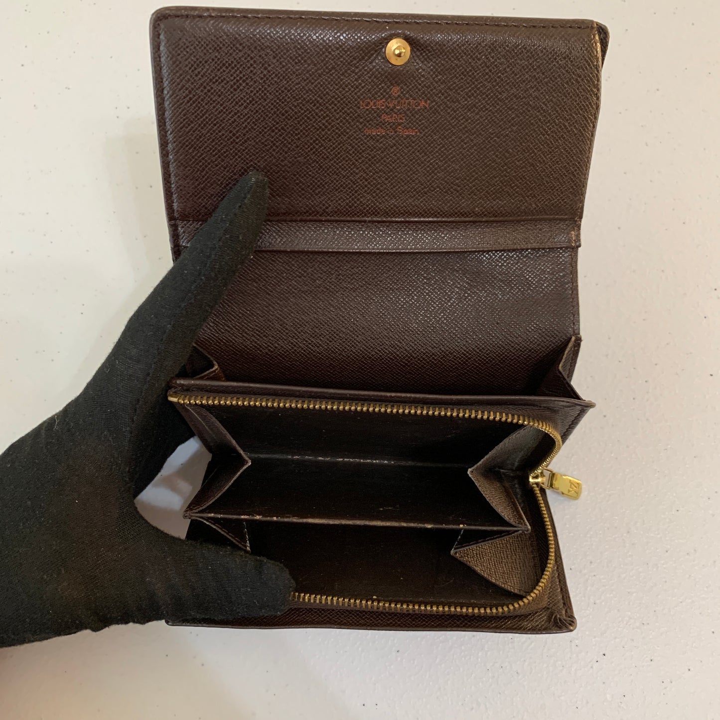 Louis Vuitton leather wallet ca0050 authentic with COA