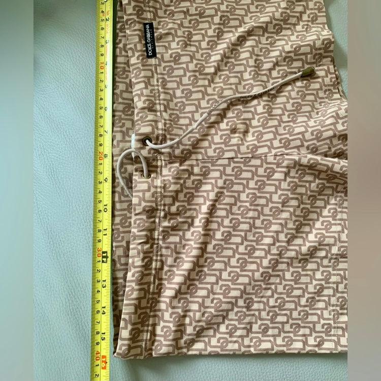 Authentic Dolce & Gabbana logo men's swim trunks