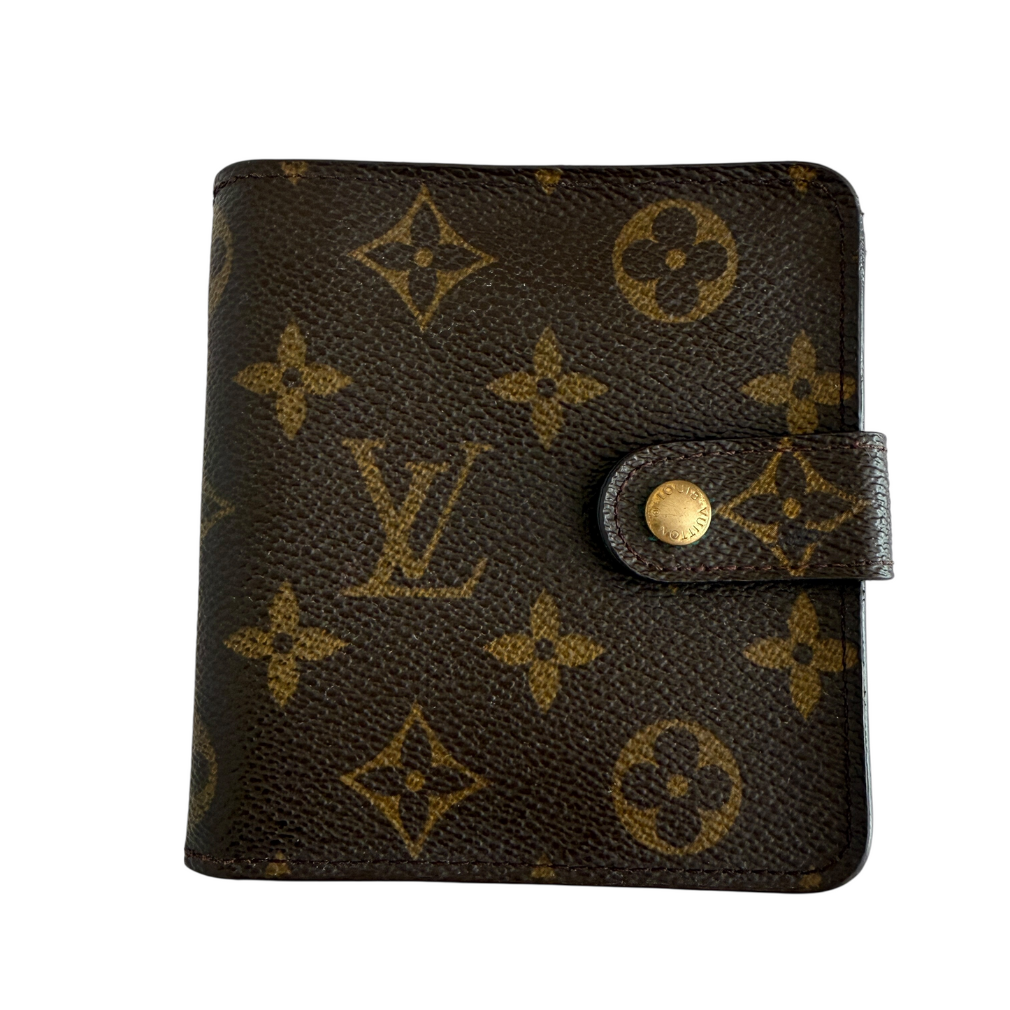 Louis Vuitton monogram compact wallet authentic with COA CA1918