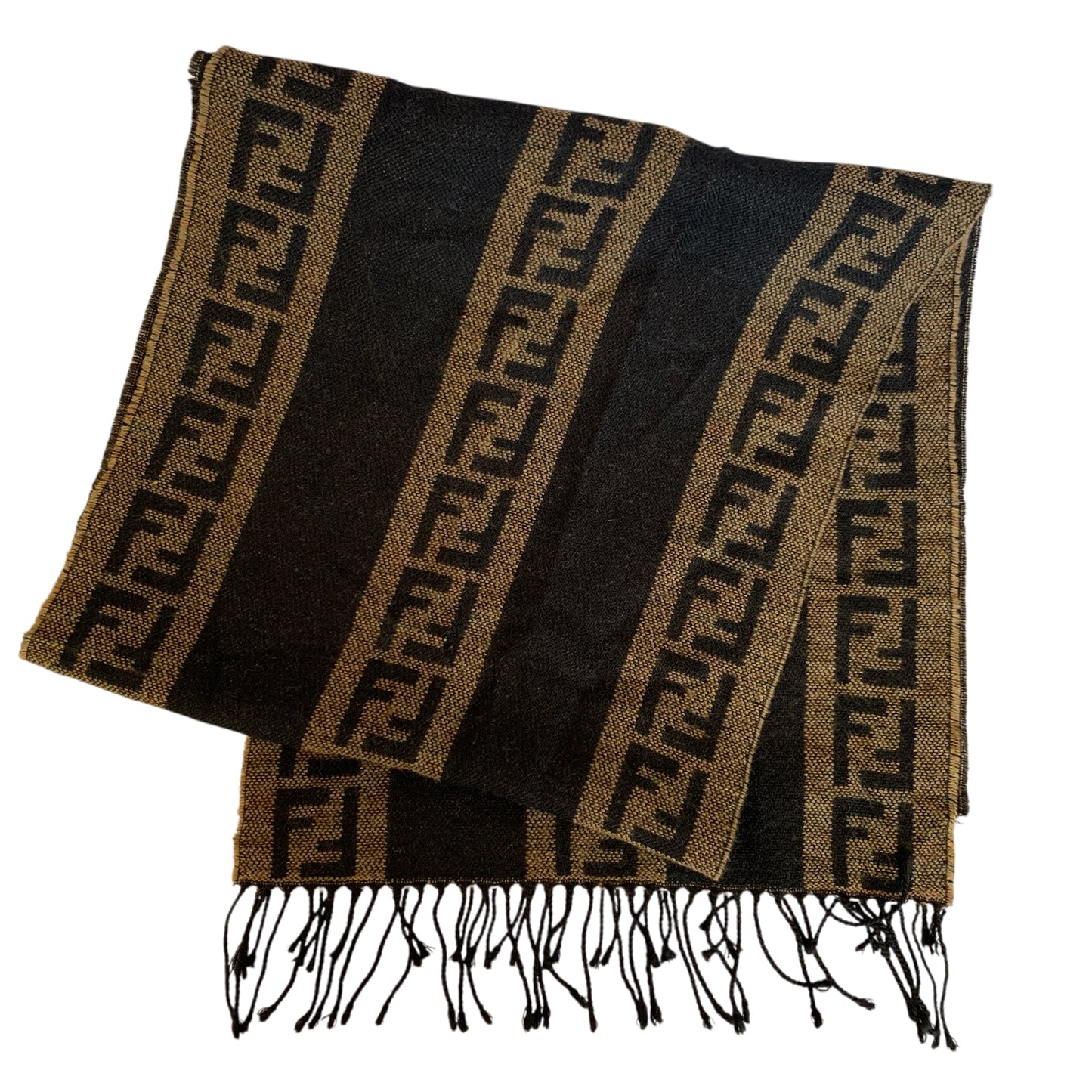 Fendi FF vintage wool unisex scarf authentic with COA