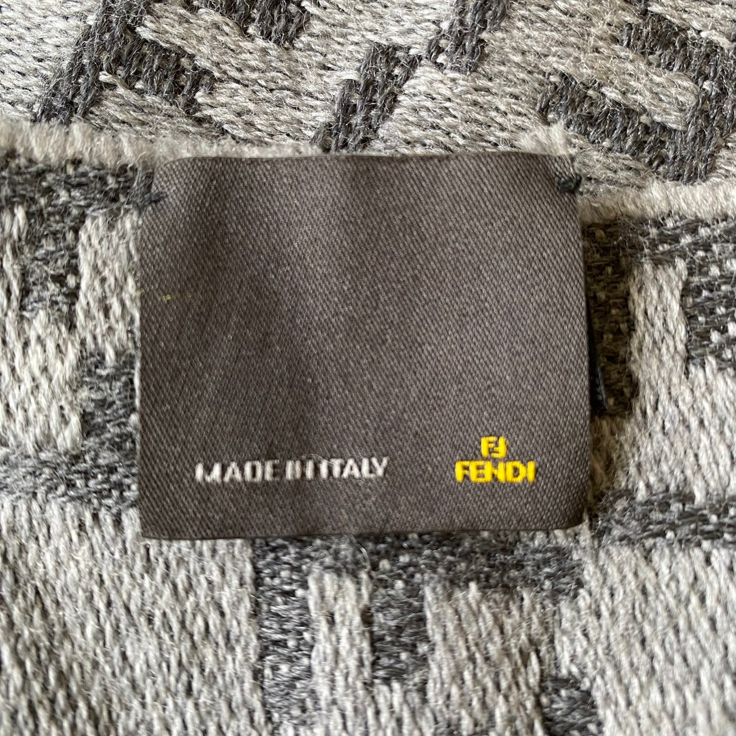 Fendi FF monogram long scarf Authentic with COA 63 inch length 14.5 inch width