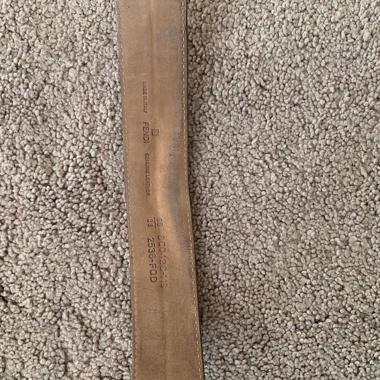 Authentic FENDI Women’s FF monogram belt with gold buckle 95 cm or 38 inch