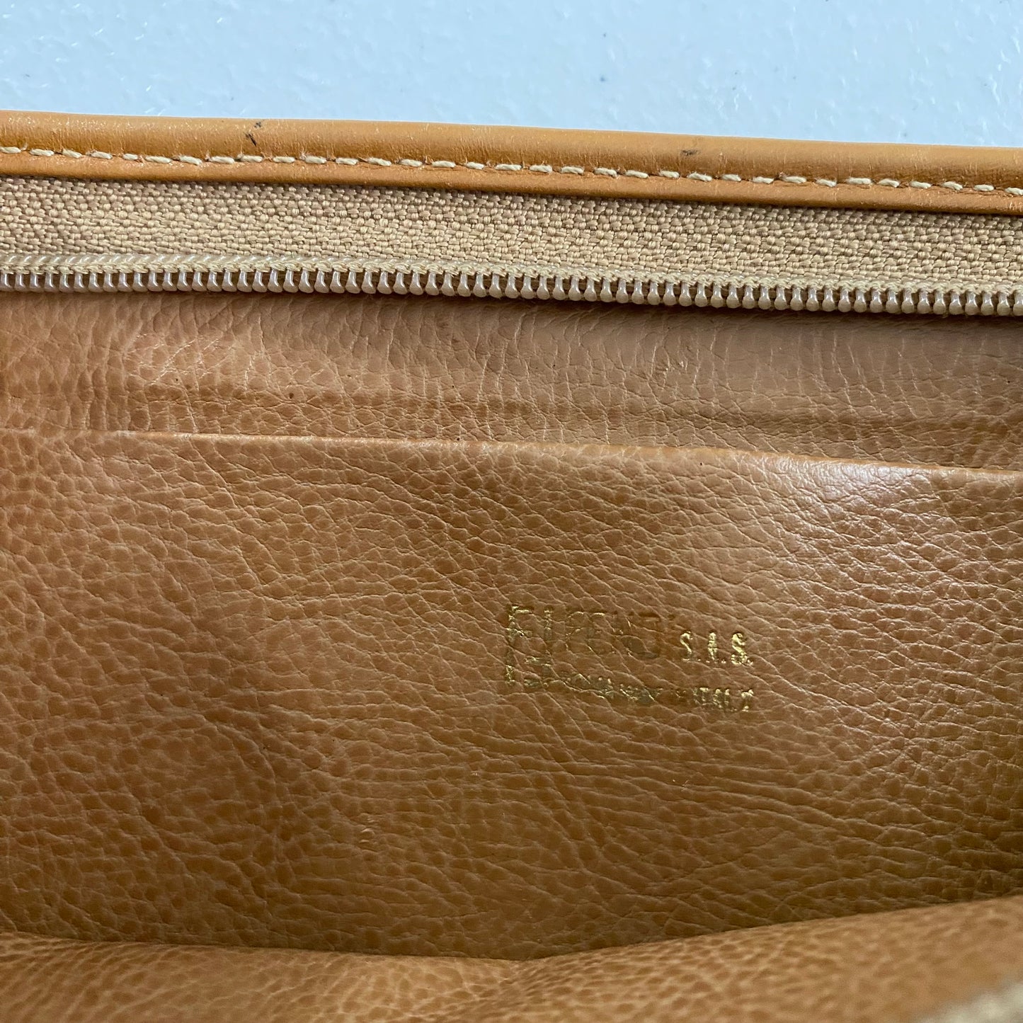 Fendi vintage monogram clutch bag Authentic with COA11.2x7x3.7