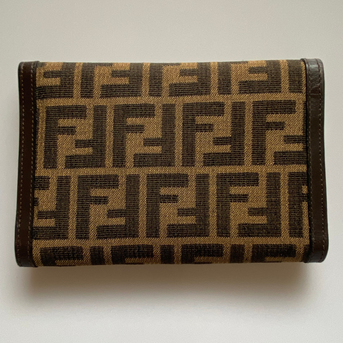 Fendi bintage zucca monogram organizer wallet Authentic with COA 6.8x4.7