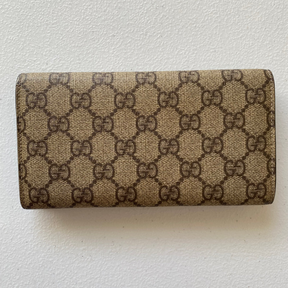 Gucci monogram long wallet authentic with COA 7x3.8