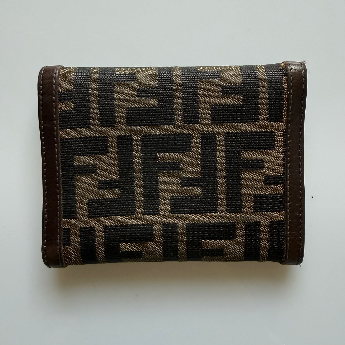 Fendi zucca monogram compact wallet authentic with COA