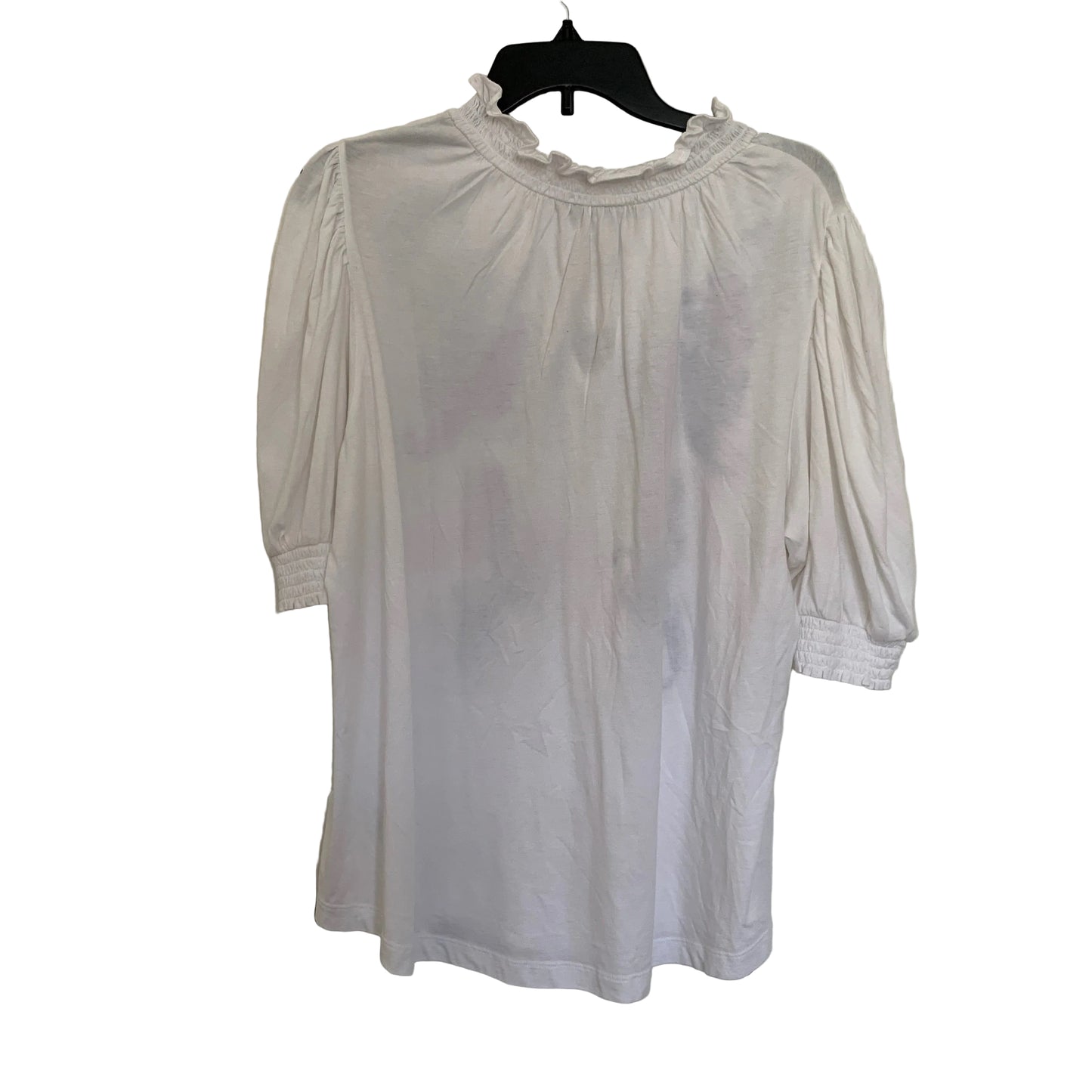 Lauren Ralph Lauren womens NWT blue Embroidery white short sleeve shirt size XL