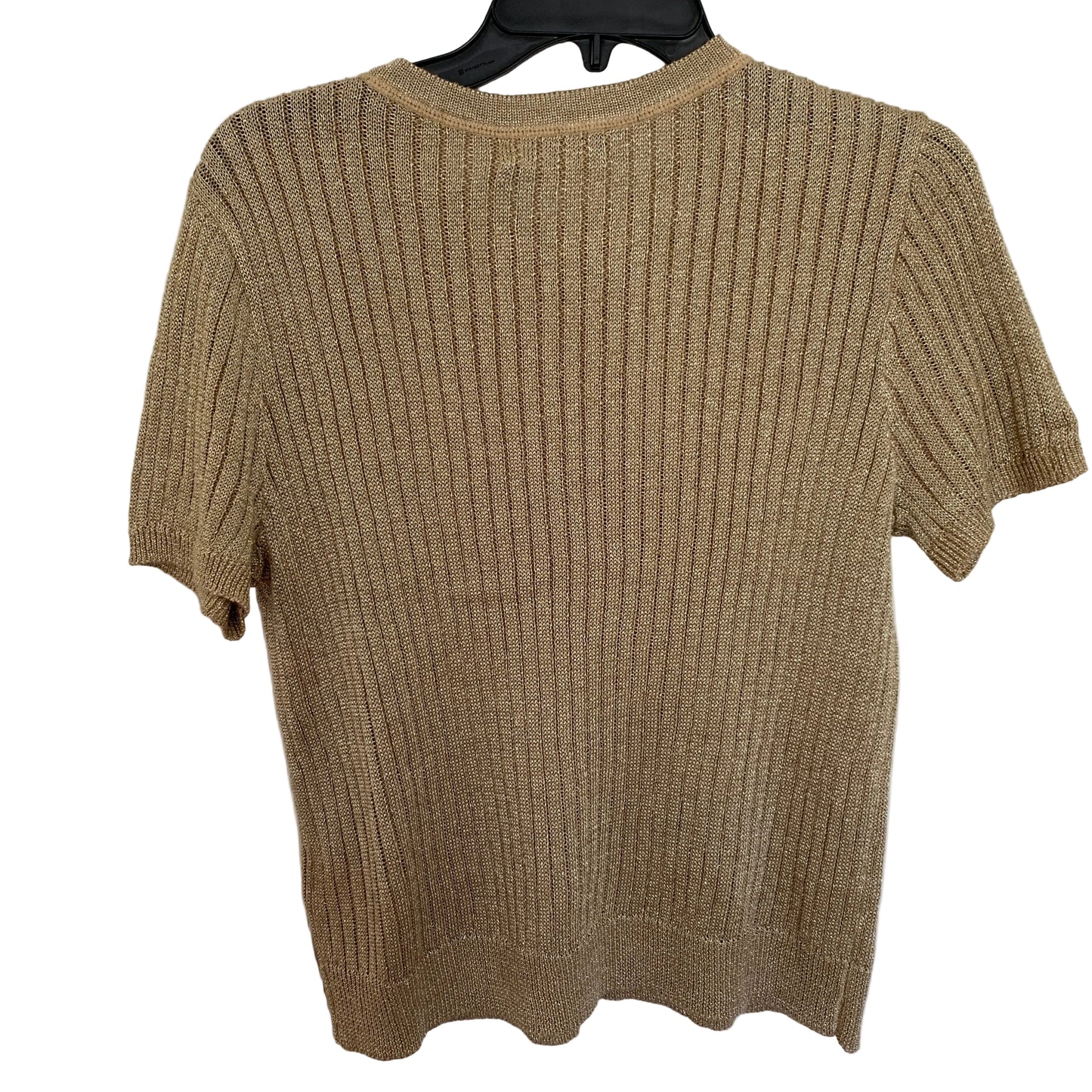 Lauren Ralph Lauren NWT gold crew neck short sleeve sweater shirt size large