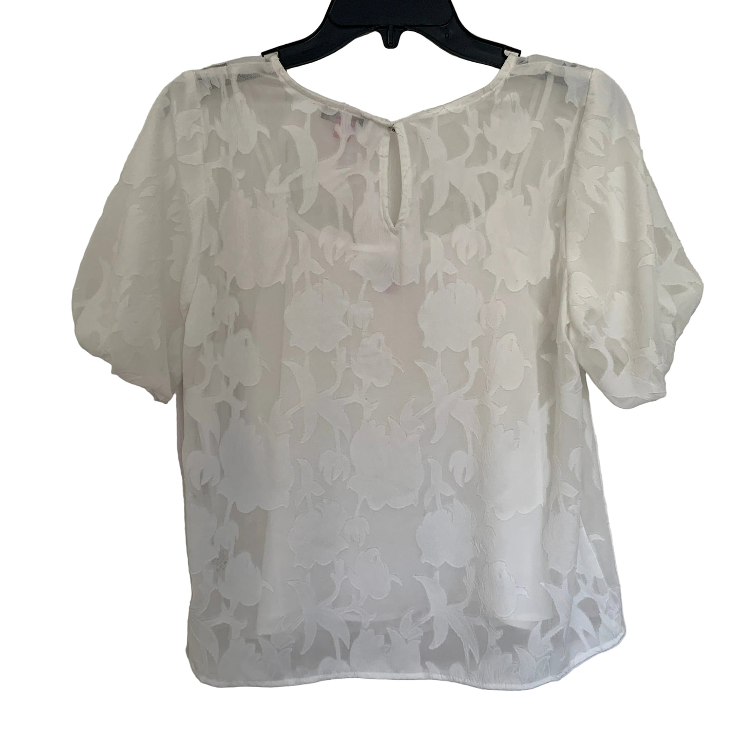 Vince Camuto Womens NWT white sheer blouse size xs