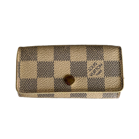 Louis Vuitton damier azure key case keyholder CT0164 authentic with COA