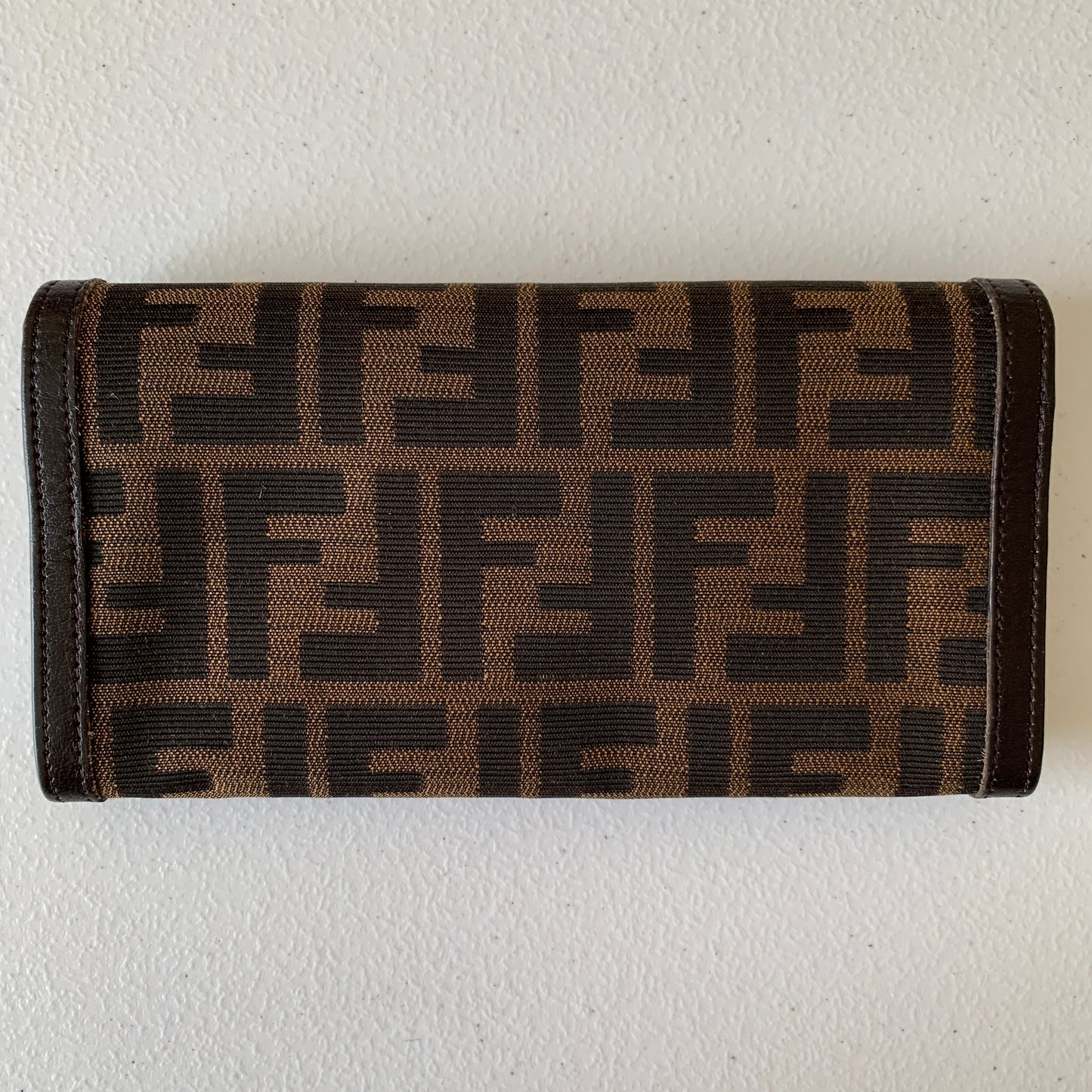 Fendi zucca monogram long wallet women’s authentic with COA
