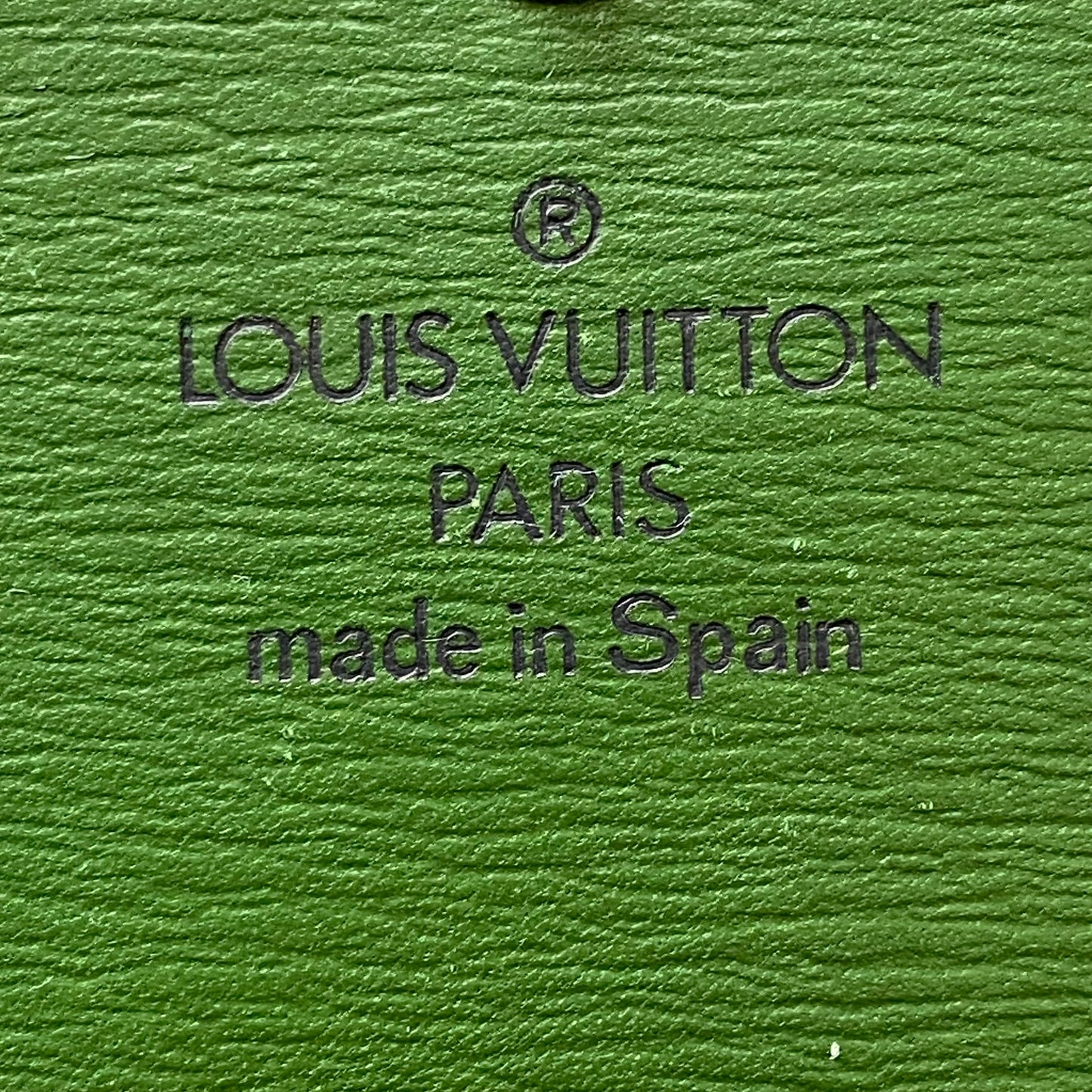 Louis Vuitton green epi leather wallet CA1924 Authentic with coa