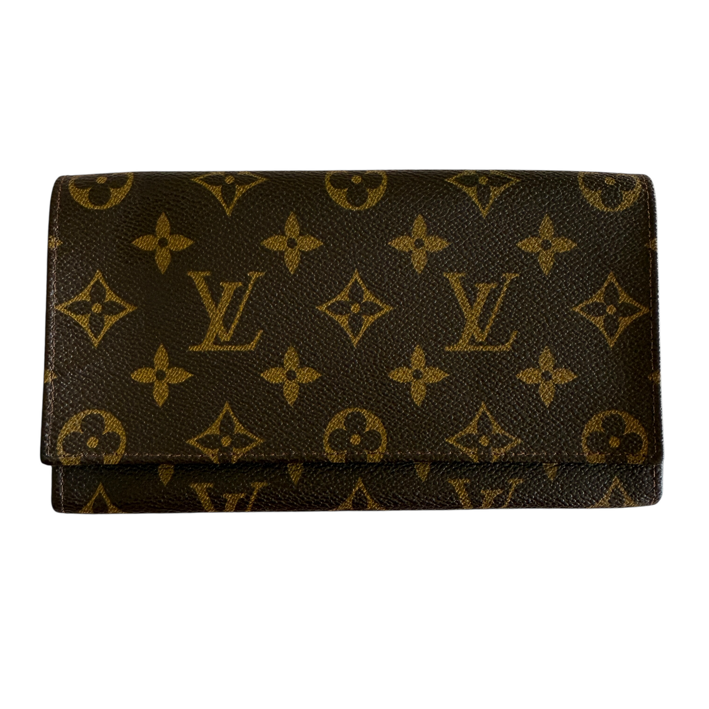 Louis Vuitton monogram wallet passport holder bag unisex vintage authentic with COA 851