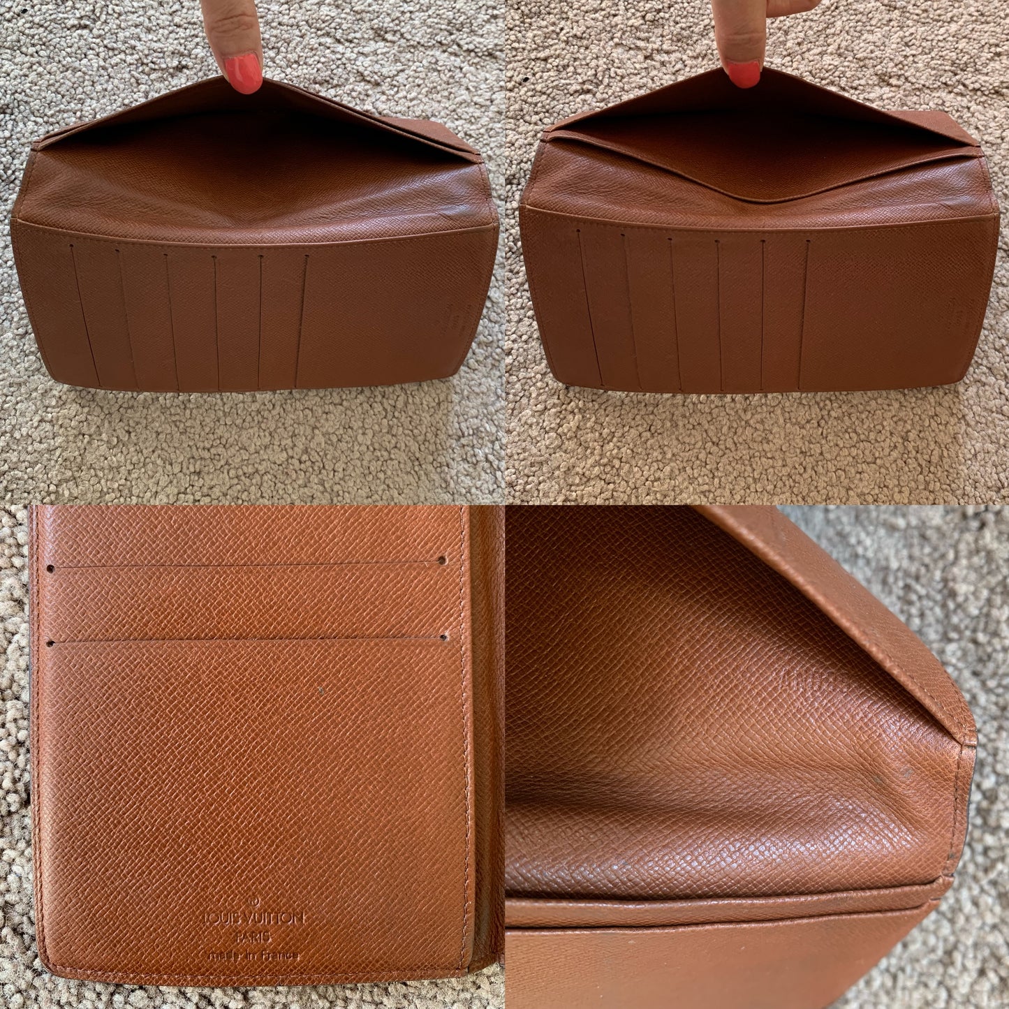 Authentic Louis Vuitton unisex monogram long card holder wallet