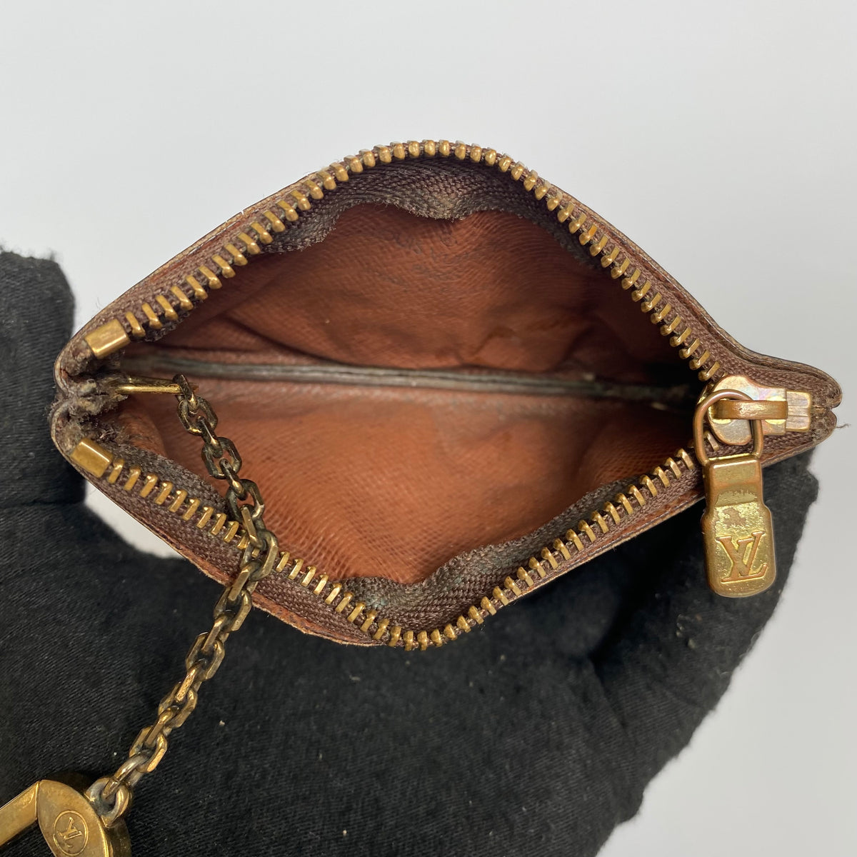 Louis Vuitton monogram coin key pouch SP0064 Authentic with COA 4.4x2.5