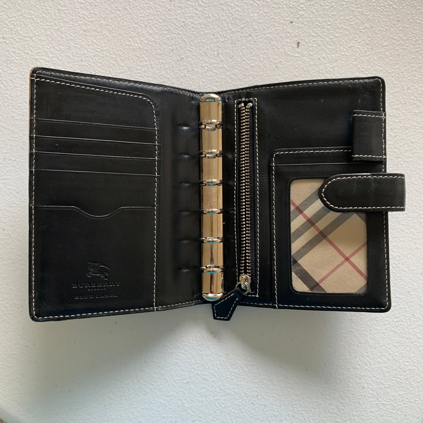 Burberry classic check unisex agenda card holder wallet Authentic with COA