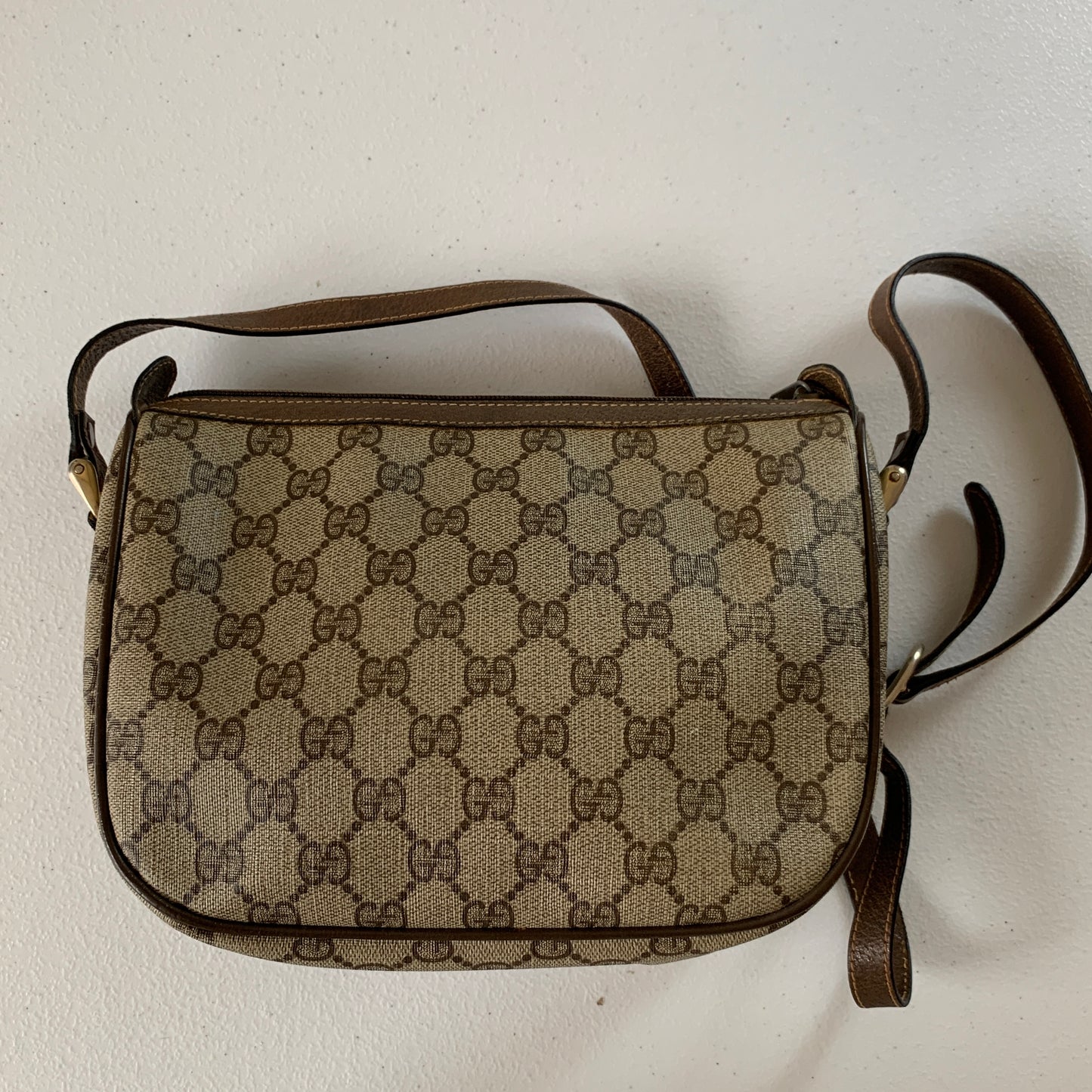 Gucci vintage GG supreme sherry line shoulder bag authentic with COA