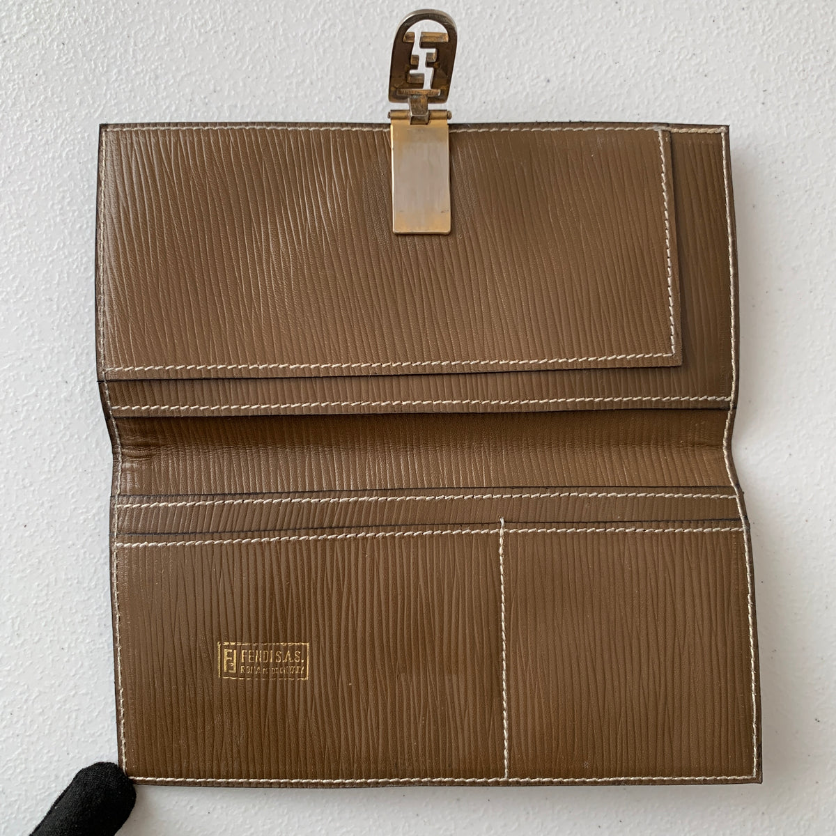 Fendi monogram long wallet Authentic with COA 7.4x3.7