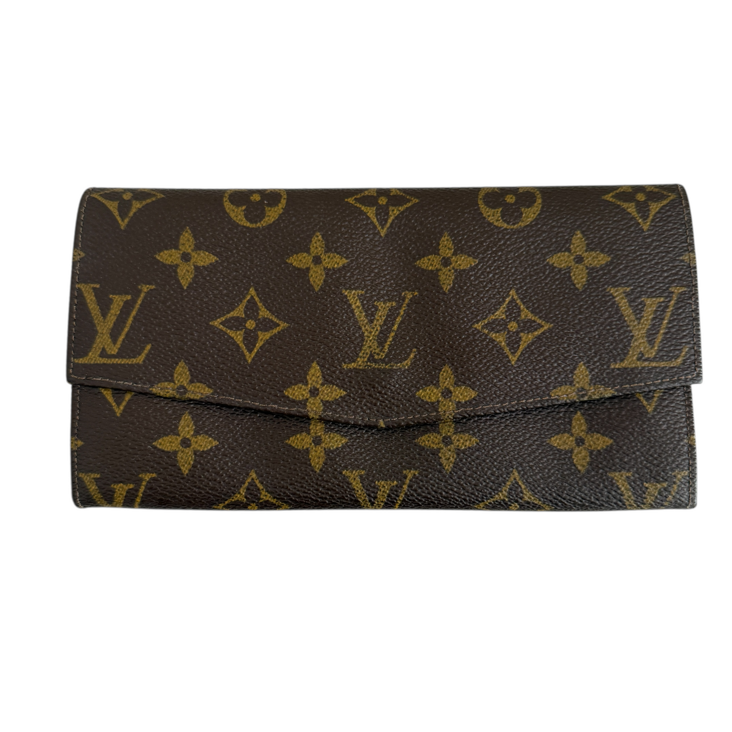 Louis Vuitton monogram long wallet with flap authentic with COA