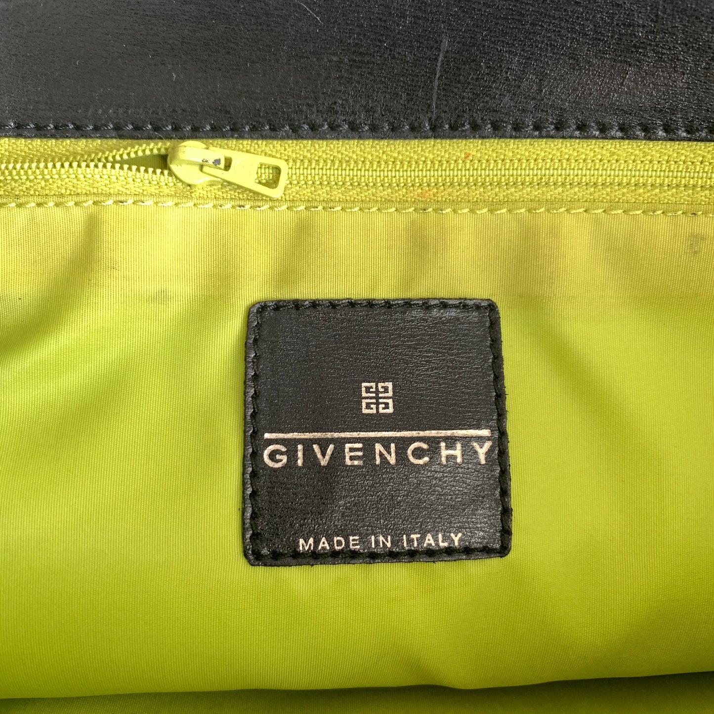 Givenchy G logo black leather shoulder tote bag authentic with COA dusty