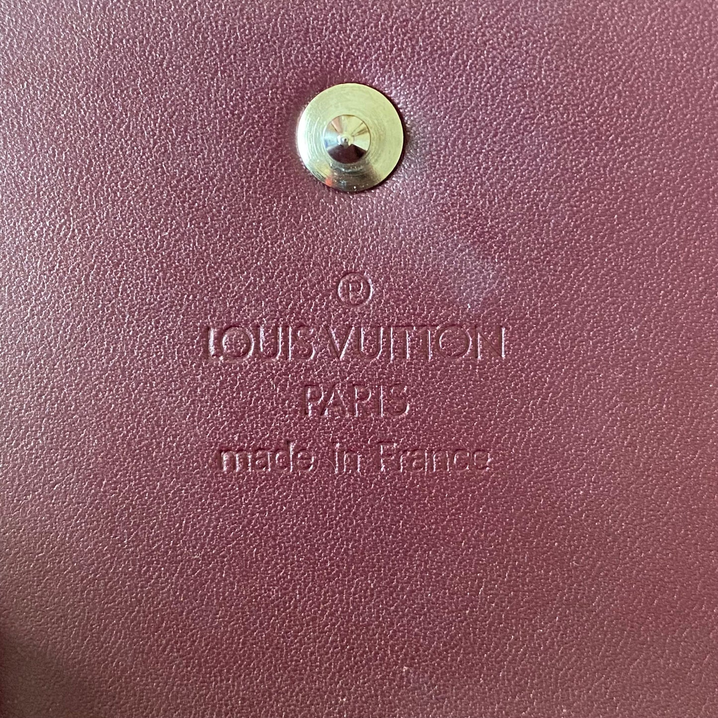 Louis Vuitton monogram Matt burgundy long wallet TH1002 Authentic with COA