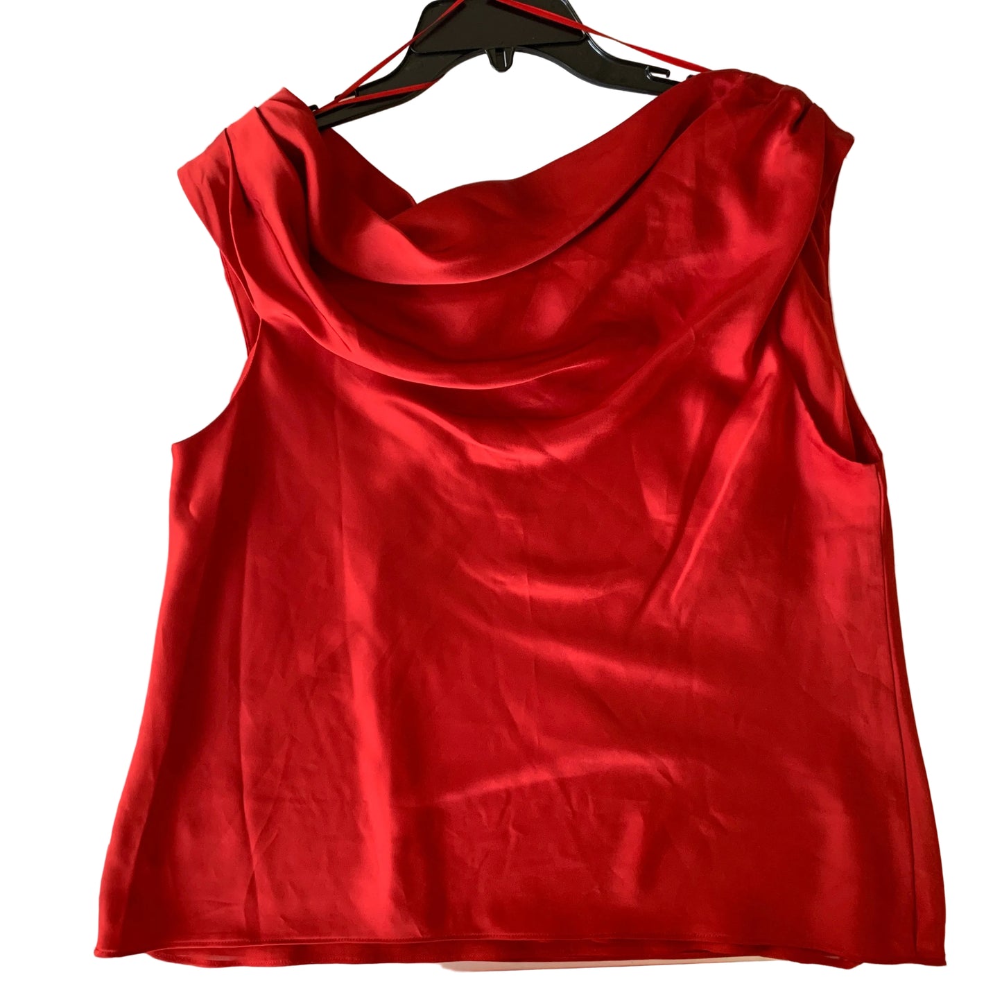 Lauren Ralph Lauren Women’s NWT Red Satin Sleeveless Blouse size XL & L
