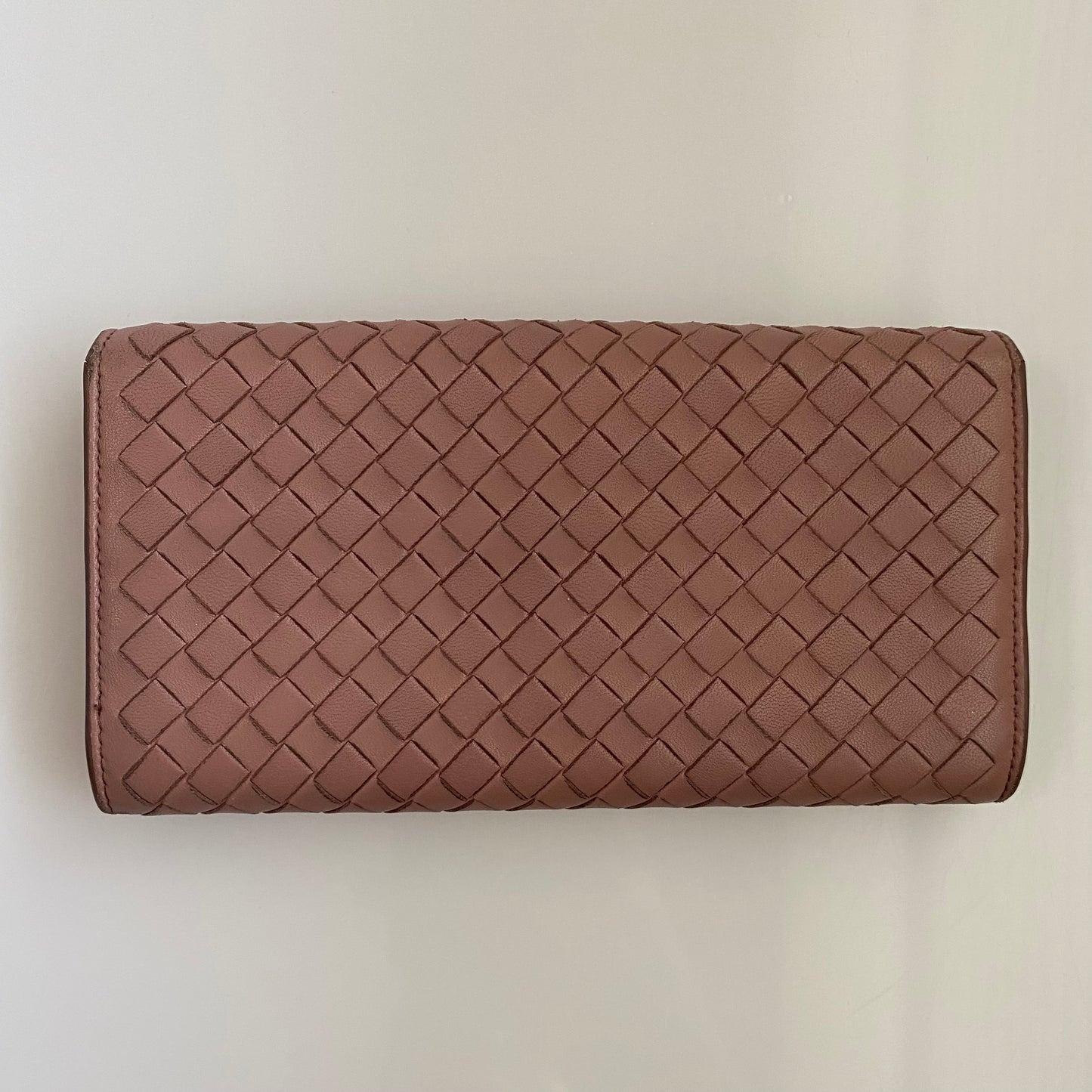 Bottega Veneta intrecciata long wallet authentic with coa box
