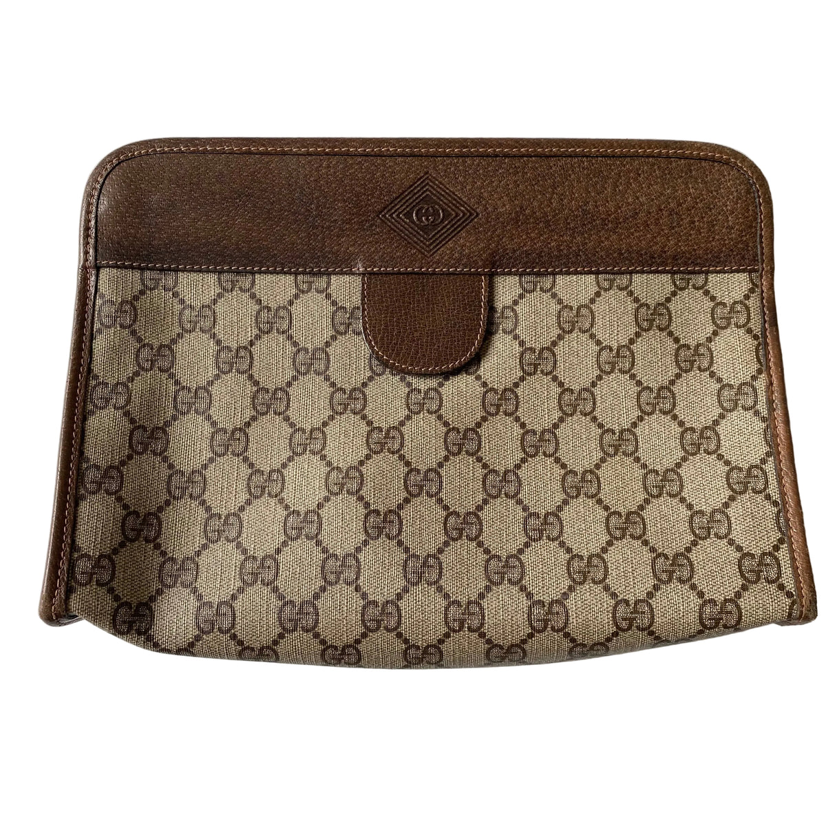 Gucci GG monogram clutch bag Authentic with coa 10.7x8x2.7