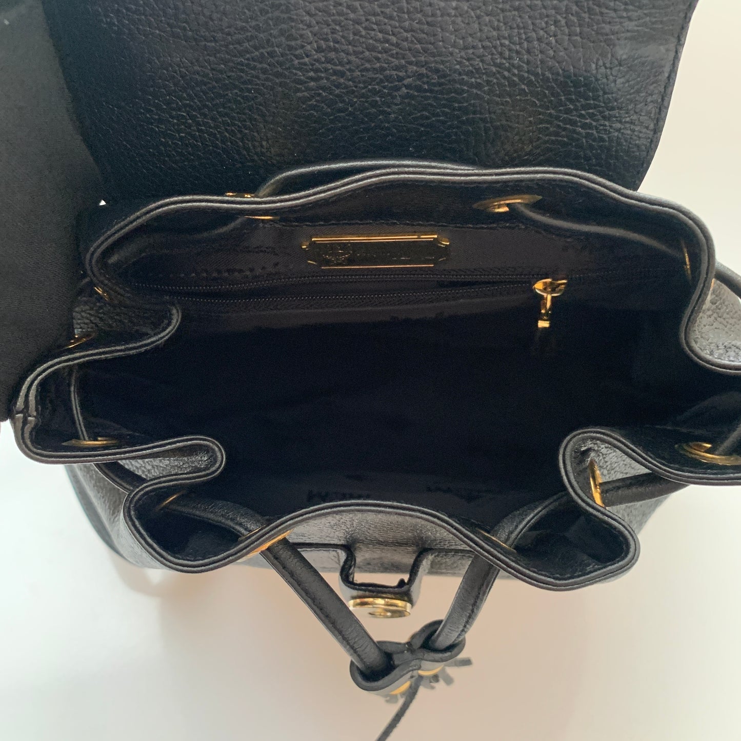 MCM black leather backpack authentic with COA