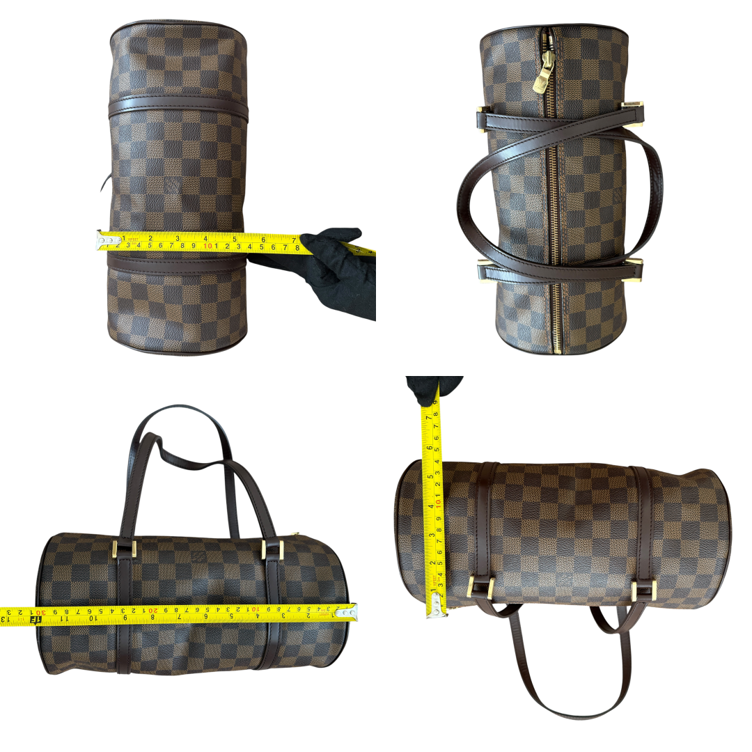Louis Vuitton damier ebene papillon 30 shoulder bag authentic with COA
