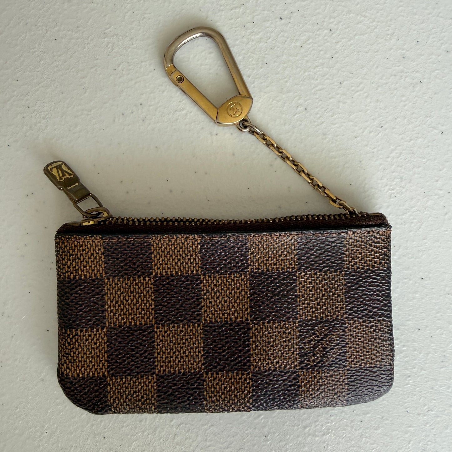 Louis Vuitton damier pochette cles coin key pouch authentic with COA 4.4x2.5