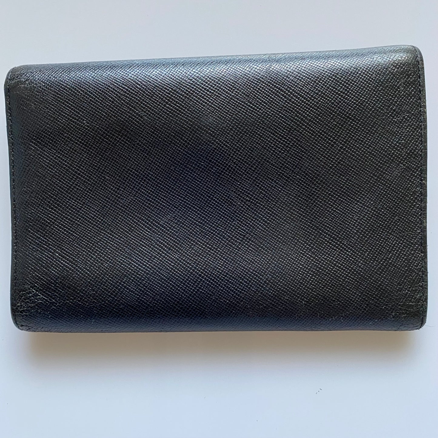 PRADA black saffiano leather wallet Authentic with COA