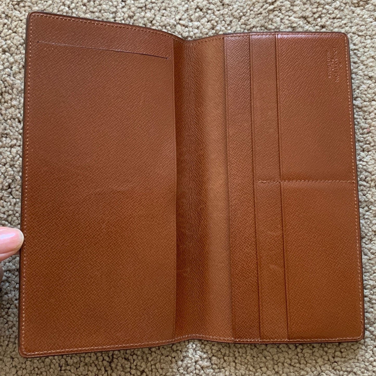 LV1055 Louis Vuitton men's monogram long wallet card holder