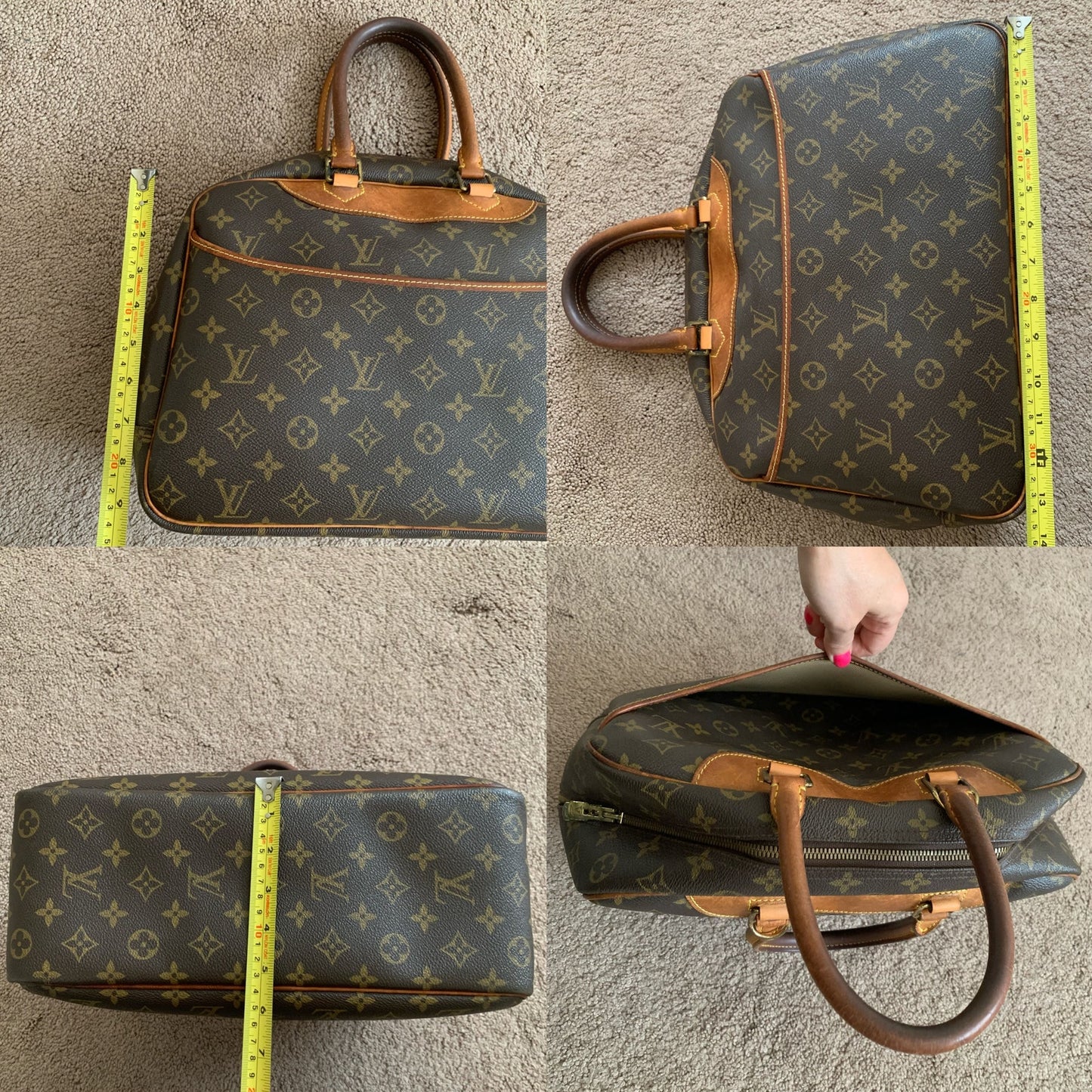 LV1025 Louis Vuitton unisex Deauville monogram handbag