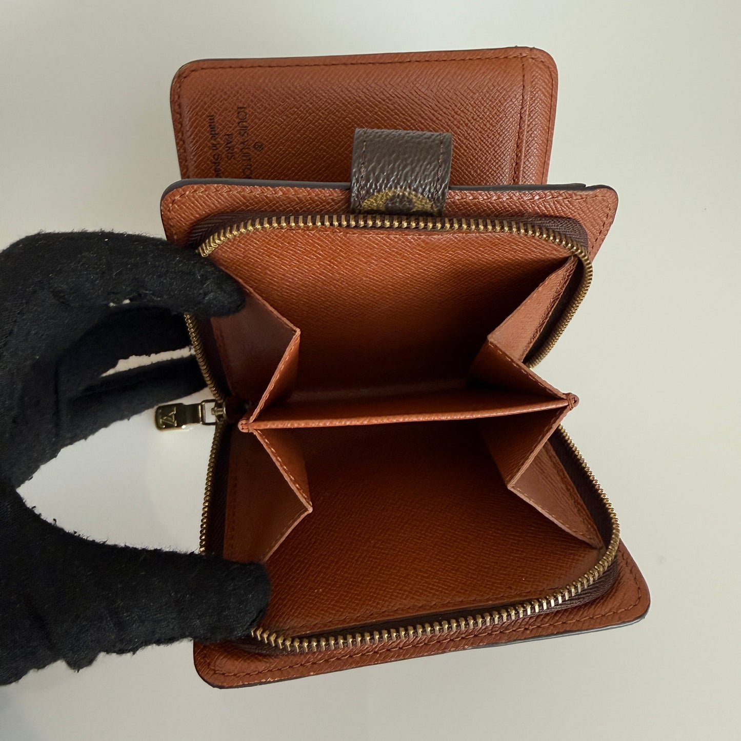 Louis Vuitton monogram compact wallet authentic with COA CA1918