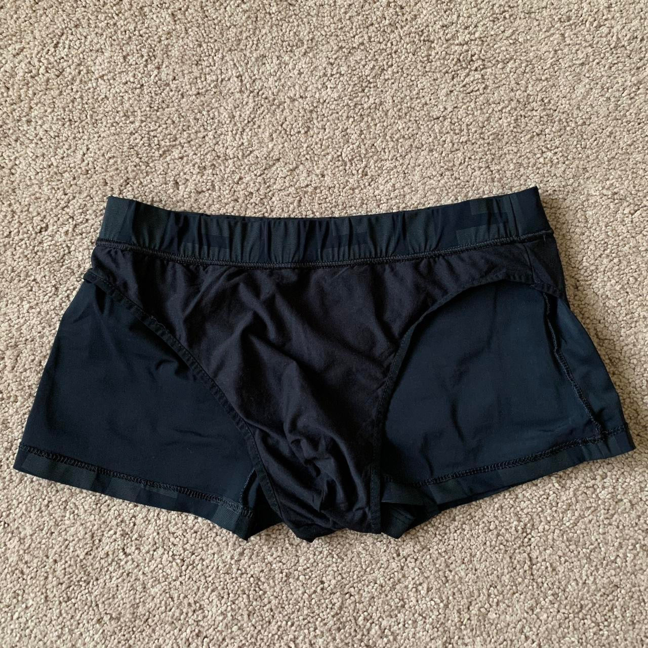 authentic Fendi monogram men’s black swim trunks