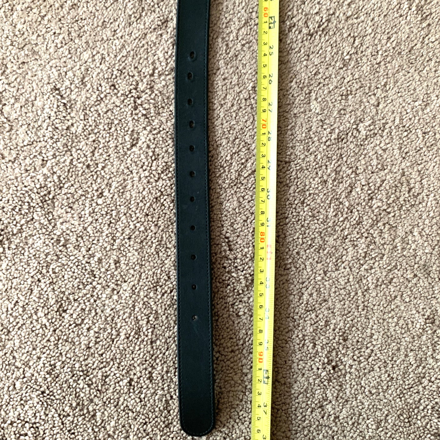 Authentic Gucci unisex GG marmont black leather belt