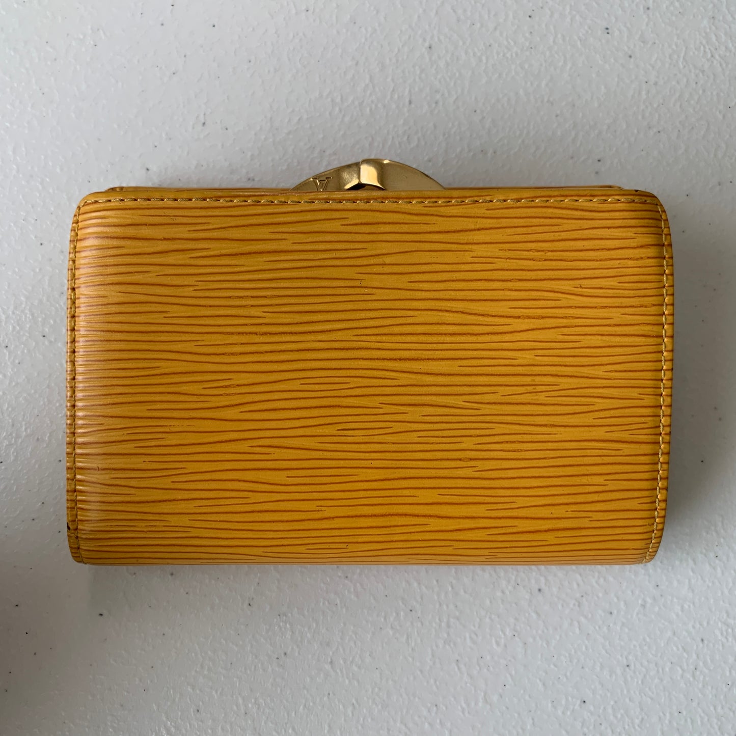 Louis Vuitton women's yellow epi leather Wallet m1010 authentic with COA