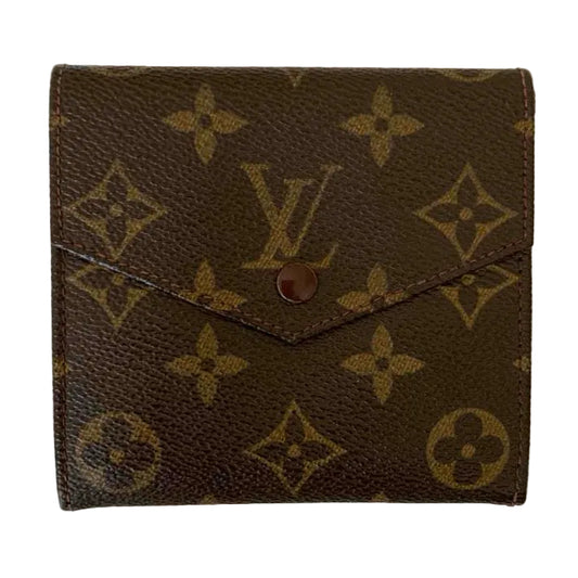 Louis Vuitton unisex monogram trifold compact wallet authentic with COA