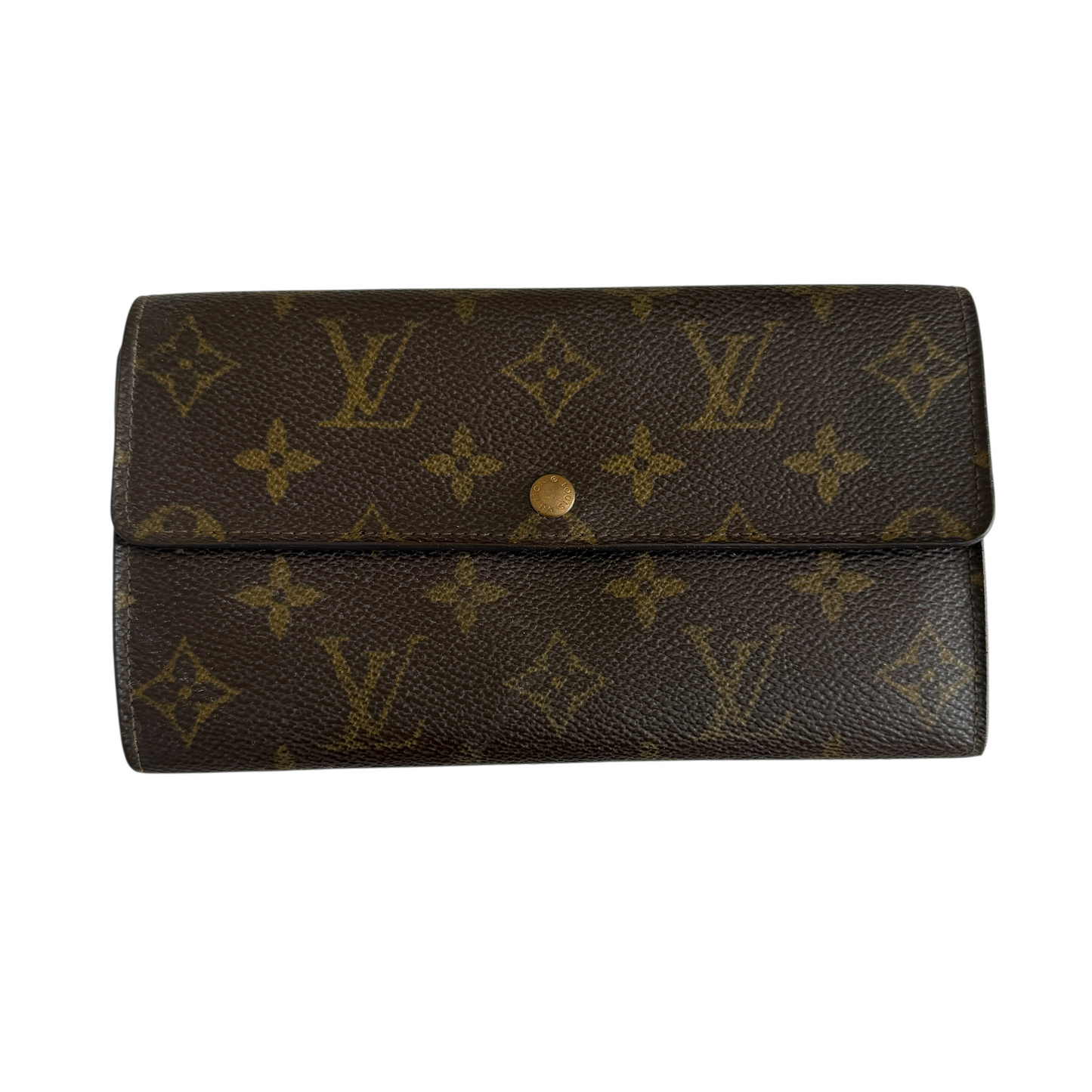 Louis Vuitton monogram long wallet authentic with COA MI0942
